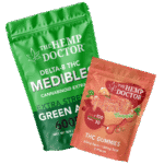 Best-Seller Gummy Duo (22ct) |  Peach | D8/D9 65mg Gummies + | Apple | D8 Medible