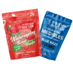 Best-Seller Gummy Duo (22ct) |  Watermelon | D8/D9 65mg Gummies + | Blue Razz | D8 Medible