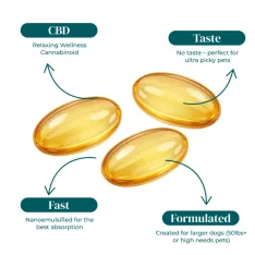 RUGER | PET CBD SOFTGEL CAPSULES | 25MG