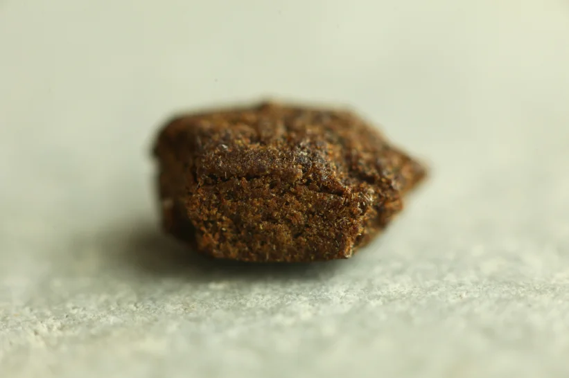 a brownish block of hashish