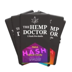 THCA BUBBLE HASH INFUSED PREROLLS | 5-PACK TINS