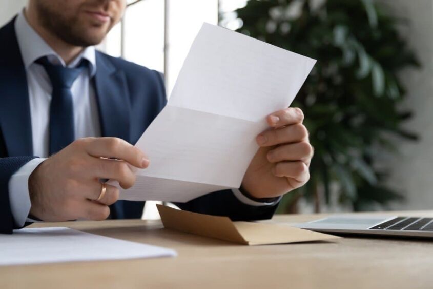 person with paper