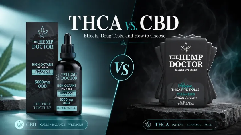 Comparison of THCA and CBD products