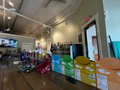 Salisbury store with lifted lollies boxes on the counter