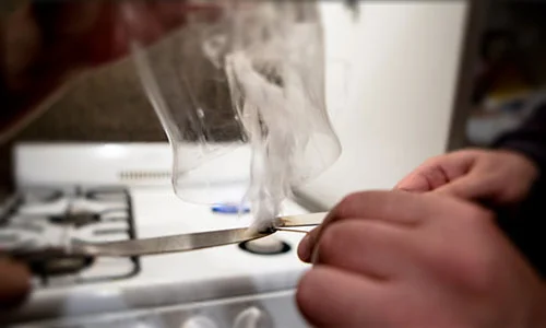 Hot knifing hash