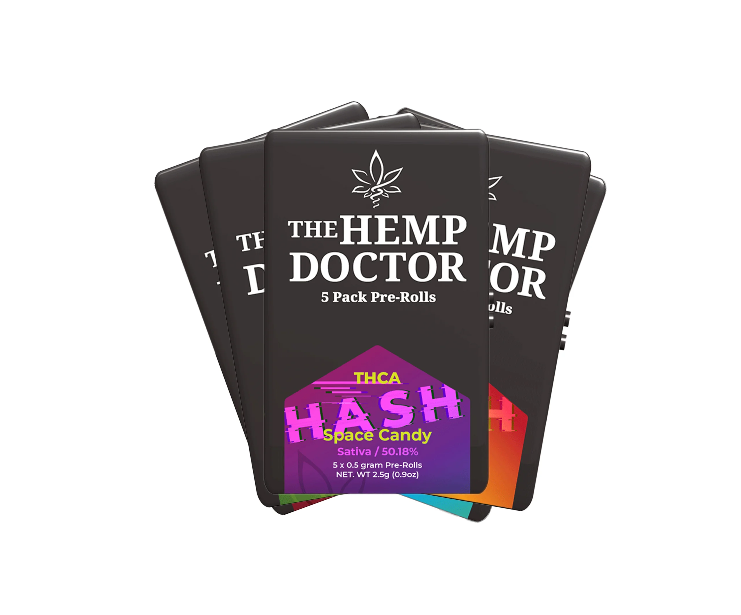 THCA BUBBLE HASH INFUSED PREROLLS 5 PACK TINS NAME scaled