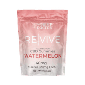a pink and white package with white text