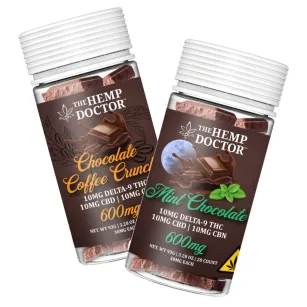CBD:D9 THC BLEND CHOCOLATE BITES | 20CT | 30MG