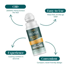 RE|VIVE | CBD MUSCLE & JOINT COOLING ROLL-ON | 2000MG