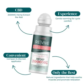 RE|VIVE | CBD MENSTRUAL RELIEF WARMING ROLL-ON | 2000MG