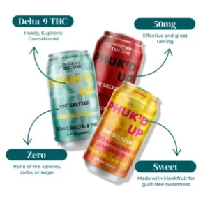 PHUKD UP DELTA 9 THC SELTZER 50MG INFOGRAPHIC