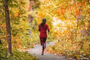 Buy CBD Oil In Grand Strand, SC An energetic lady doing her morning jogging routine.