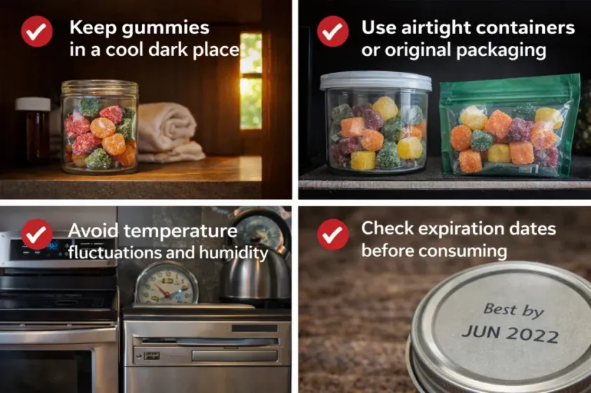 Storage tips for gummy candies
